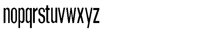 Grivon V02 Medium Extra Condensed Font LOWERCASE