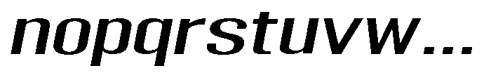 Grivon V02 Medium Extra Exp Slant Font LOWERCASE