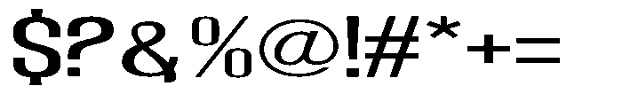 Grivon V02 Medium Extra Expanded Font OTHER CHARS