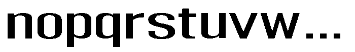 Grivon V02 Medium Extra Expanded Font LOWERCASE