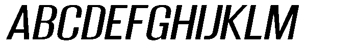 Grivon V02 Medium Sem Exp Slant Font UPPERCASE
