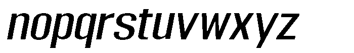 Grivon V02 Medium Sem Exp Slant Font LOWERCASE