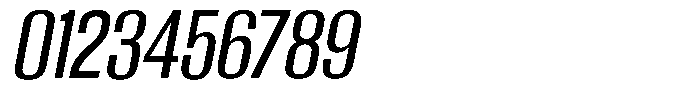 Grivon V02 Medium Semi Condensed Slant Font OTHER CHARS