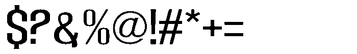 Grivon V02 Medium Semi Expanded Font OTHER CHARS