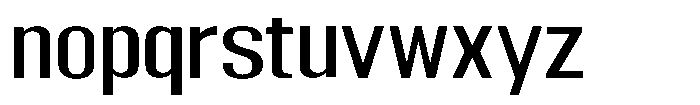 Grivon V02 Medium Semi Expanded Font LOWERCASE