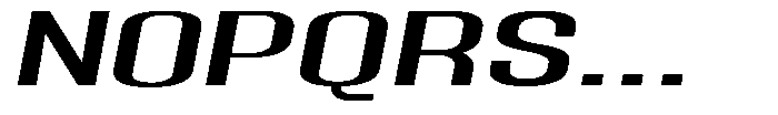 Grivon V02 Medium Ult Exp Slant Font UPPERCASE