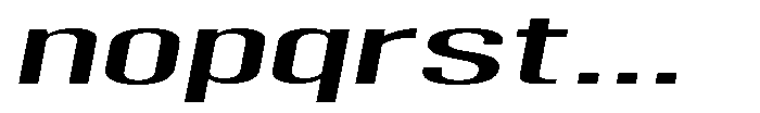 Grivon V02 Medium Ult Exp Slant Font LOWERCASE