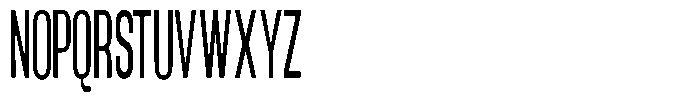 Grivon V02 Medium Ultra Condensed Font UPPERCASE