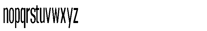 Grivon V02 Medium Ultra Condensed Font LOWERCASE