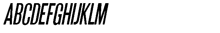 Grivon V02 Sem Bold Extra Condensed Slant Font UPPERCASE