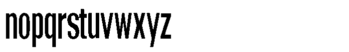 Grivon V02 Sem Bold Extra Condensed Font LOWERCASE