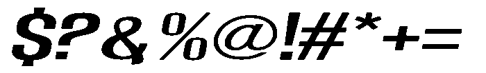 Grivon V02 Sem Bold Extra Exp Slant Font OTHER CHARS