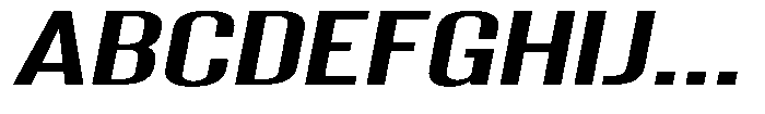 Grivon V02 Sem Bold Extra Exp Slant Font UPPERCASE