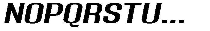 Grivon V02 Sem Bold Extra Exp Slant Font UPPERCASE