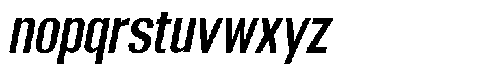 Grivon V02 Sem Bold Semi Condensed Slant Font LOWERCASE