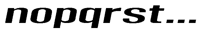 Grivon V02 Sem Bold Ult Exp Slant Font LOWERCASE