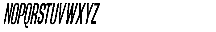 Grivon V02 Sem Bold Ultra Condensed Slant Font UPPERCASE