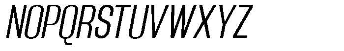 Grivon V02 Semi Condensed Slant Font UPPERCASE