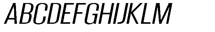 Grivon V02 Semi Expanded Slant Font UPPERCASE