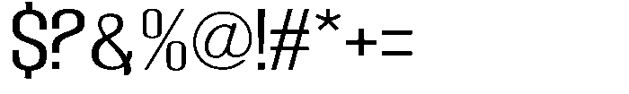 Grivon V02 Semi Expanded Font OTHER CHARS