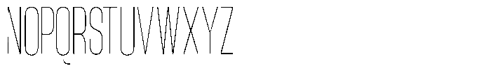 Grivon V02 Thin Extra Condensed Font UPPERCASE