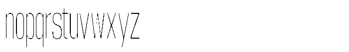 Grivon V02 Thin Extra Condensed Font LOWERCASE