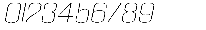 Grivon V02 Thin Extra Exp Slant Font OTHER CHARS