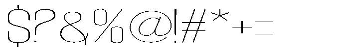 Grivon V02 Thin Extra Expanded Font OTHER CHARS