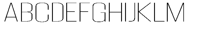 Grivon V02 Thin Extra Expanded Font UPPERCASE