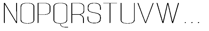 Grivon V02 Thin Extra Expanded Font UPPERCASE