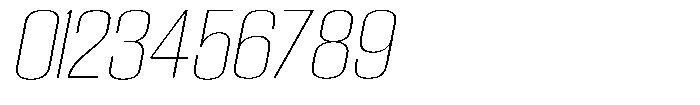 Grivon V02 Thin Sem Exp Slant Font OTHER CHARS