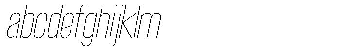 Grivon V02 Thin Semi Condensed Slant FONT