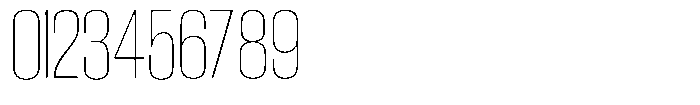 Grivon V02 Thin Semi Condensed Font OTHER CHARS