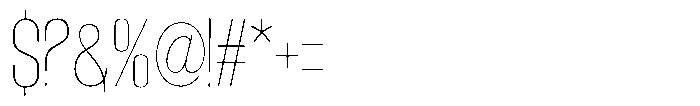 Grivon V02 Thin Semi Condensed Font OTHER CHARS