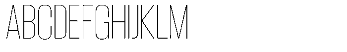 Grivon V02 Thin Semi Condensed Font UPPERCASE