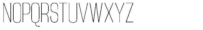 Grivon V02 Thin Semi Condensed Font UPPERCASE