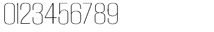 Grivon V02 Thin Semi Expanded Font OTHER CHARS