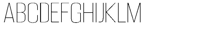 Grivon V02 Thin Semi Expanded Font UPPERCASE