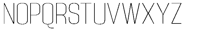 Grivon V02 Thin Semi Expanded Font UPPERCASE