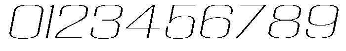 Grivon V02 Thin Ult Exp Slant Font OTHER CHARS
