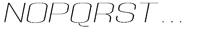 Grivon V02 Thin Ult Exp Slant Font UPPERCASE