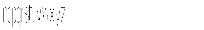 Grivon V02 Thin Ultra Condensed Font LOWERCASE