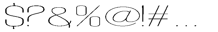 Grivon V02 Thin Ultra Expanded Font OTHER CHARS