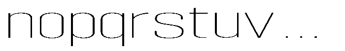 Grivon V02 Thin Ultra Expanded Font LOWERCASE