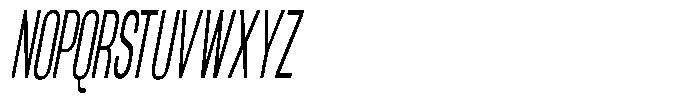 Grivon V02 Ultra Condensed Slant Font UPPERCASE