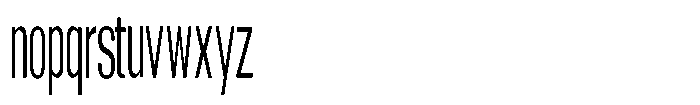 Grivon V02 Ultra Condensed Font LOWERCASE