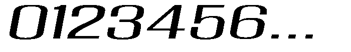 Grivon V02 Ultra Expanded Slant Font OTHER CHARS