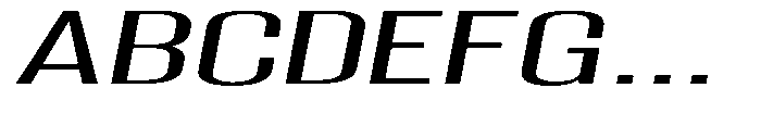 Grivon V02 Ultra Expanded Slant Font UPPERCASE