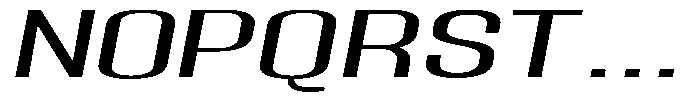 Grivon V02 Ultra Expanded Slant Font UPPERCASE