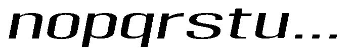 Grivon V02 Ultra Expanded Slant Font LOWERCASE